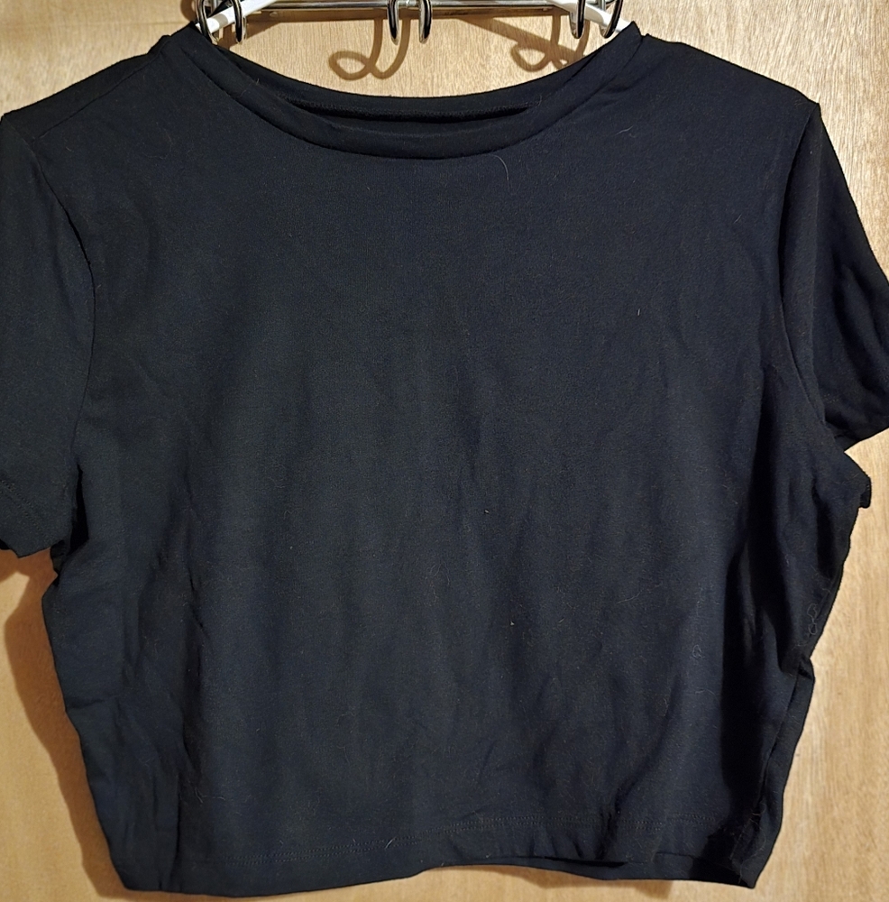 Classic Black Women's crop top